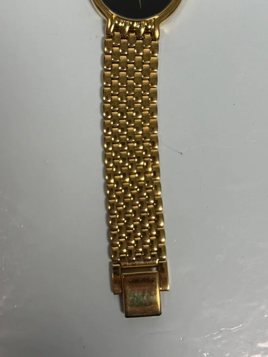 Vintage Citizen Quartz Gold Tone Black Dial Watch - Picture 3 of 10